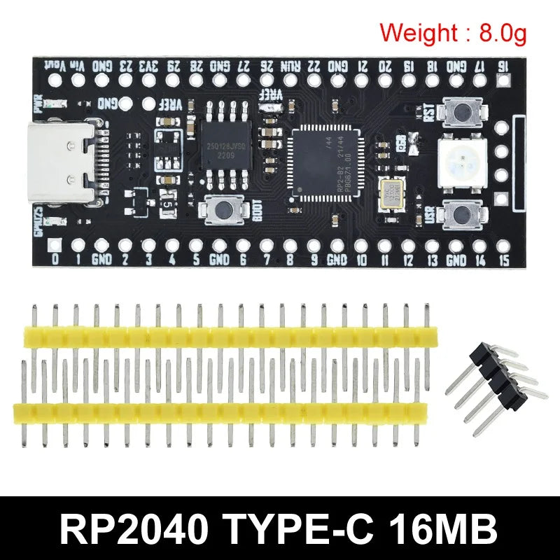 TZT Raspberry Pi Pico RP2040 Dual-Core Cortex-M0+ Microcontroller Board High Performance Low Power