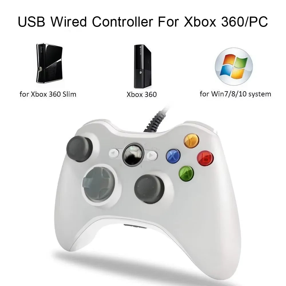 USB Wired Controller for Xbox 360 & PC – High-Performance Gaming Gamepad