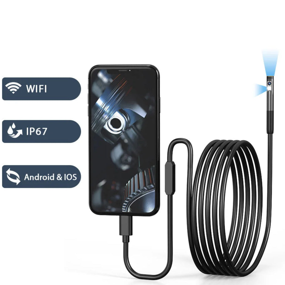 KERUI 2MP Endoscope Camera – Single/Dual Lens, Waterproof, Type-C & iOS Compatible