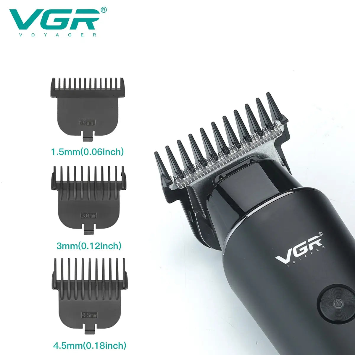 VGR Hair Trimmer Cordless Rechargeable LED Display Professional Electric Hair Clipper Trimmer V-937