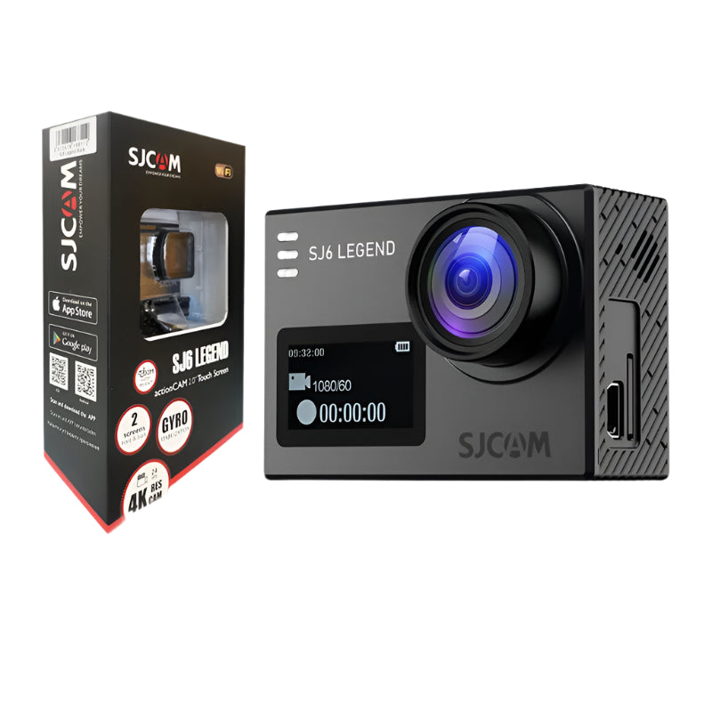 SJCAM SJ6 Legend 4K Action Camera with 30M Waterproof, WiFi, Touch Screen, and Stabilization