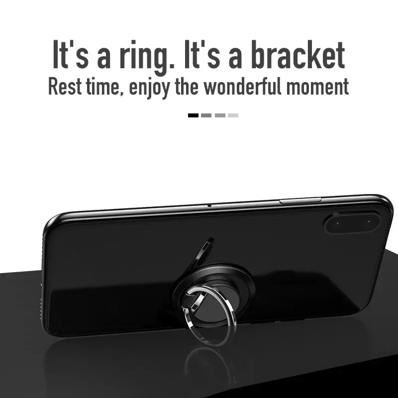 360° Rotating Finger Ring Holder Stand for Mobile Phones – Universal Magnetic Mount Compatible