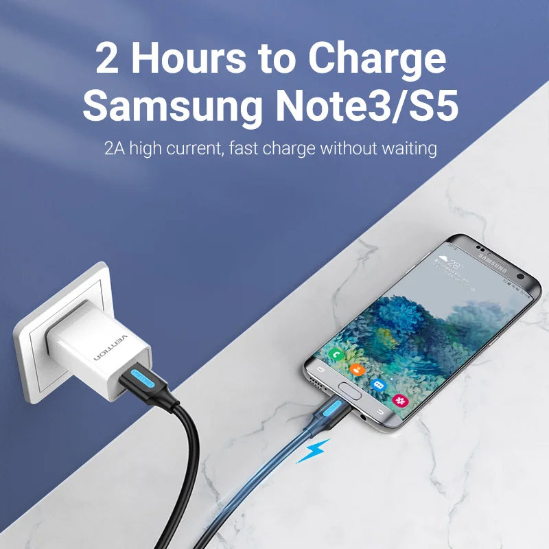 Vention USB 3.0 Micro B Cable - Fast Charging & High-Speed Data Transfer for Hard Drives & Samsung