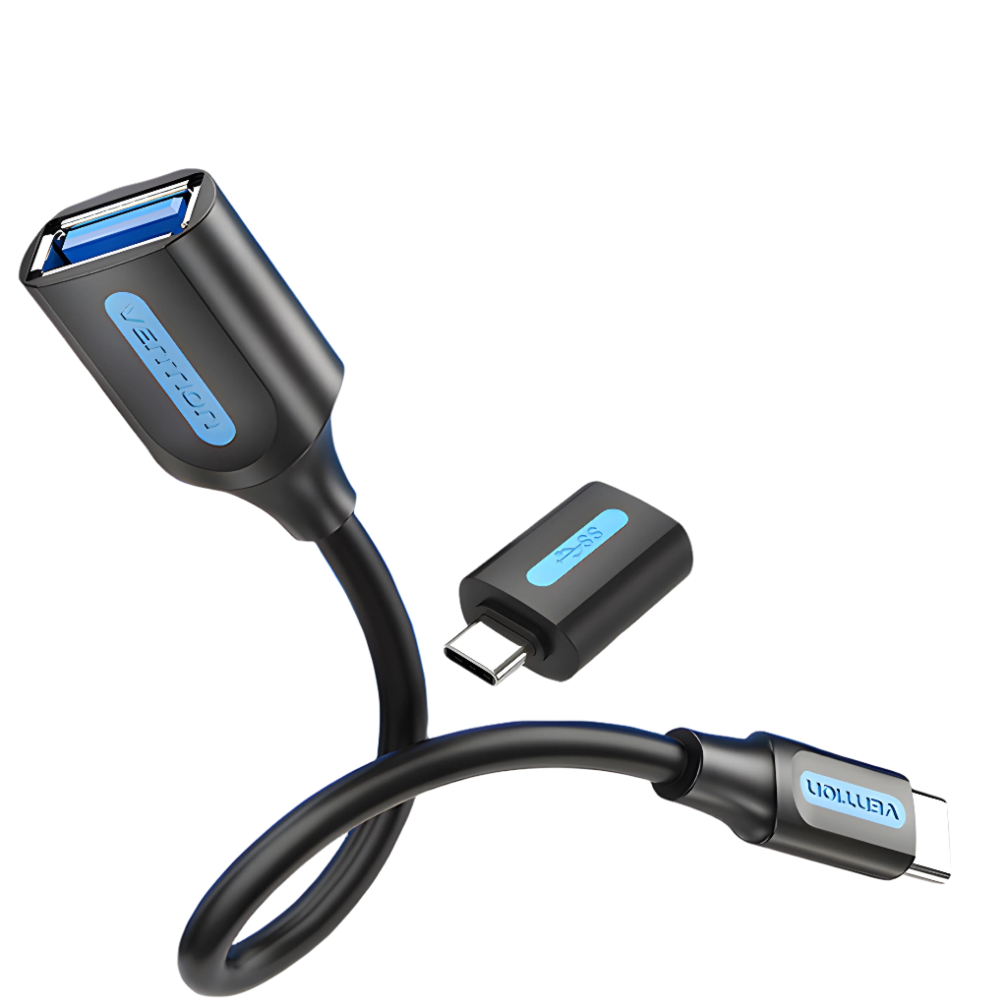 Vention OTG USB Type C 3.1/3.0 Adapter, 5Gbps Transfer for iPhone 15, Samsung, MacBook, and More