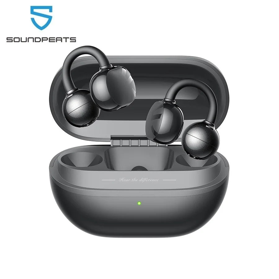 SoundPEATS POP Clip Wireless – Open-Ear Bluetooth 5.4, IPX5, Low-Latency Gaming, Multipoint Pairing