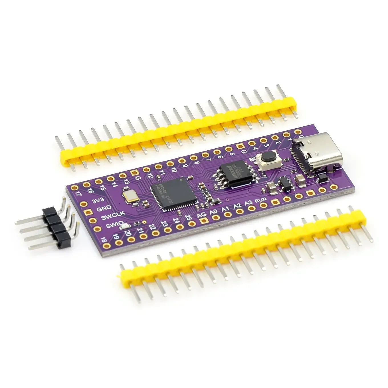 Raspberry Pi Pico RP2040 Dual-Core Microcontroller Board with GPIO, Flash, and Low-Power Design