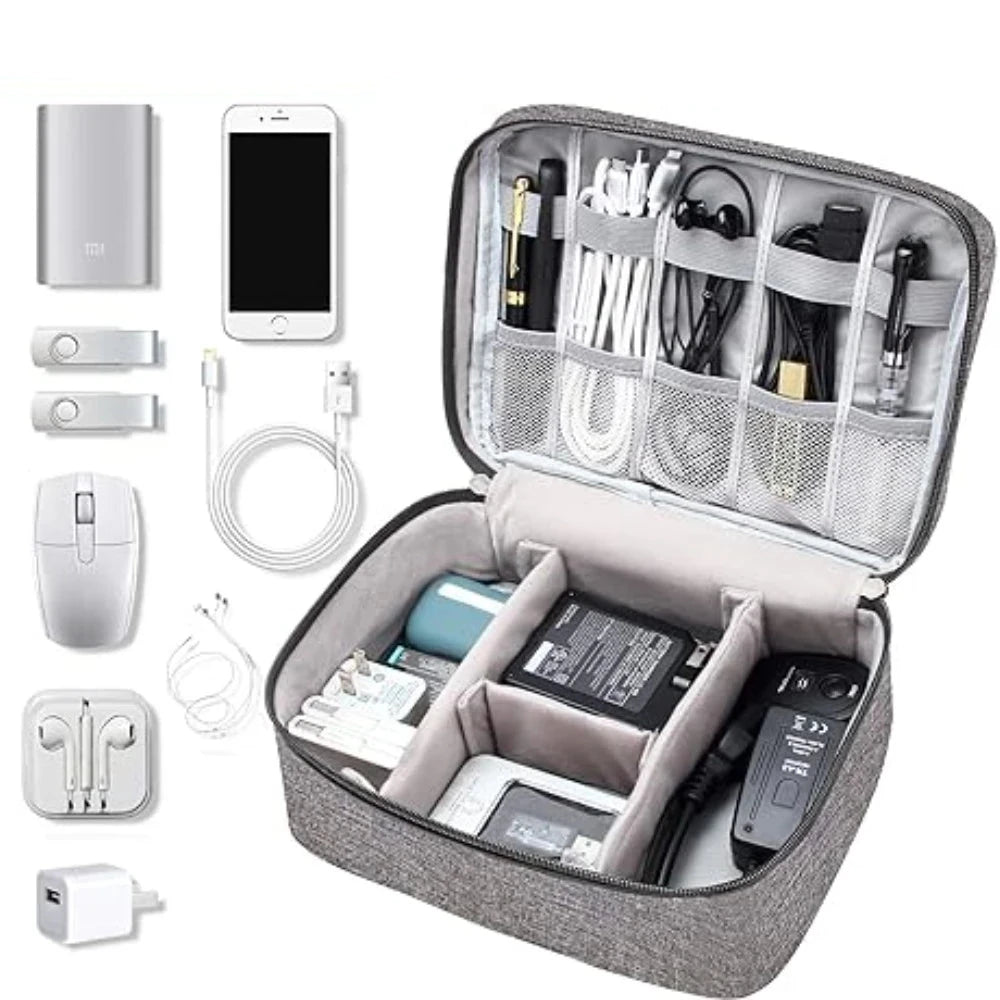 Multifunction Waterproof Storage Bag | Electronics & Makeup Organizer for Travel