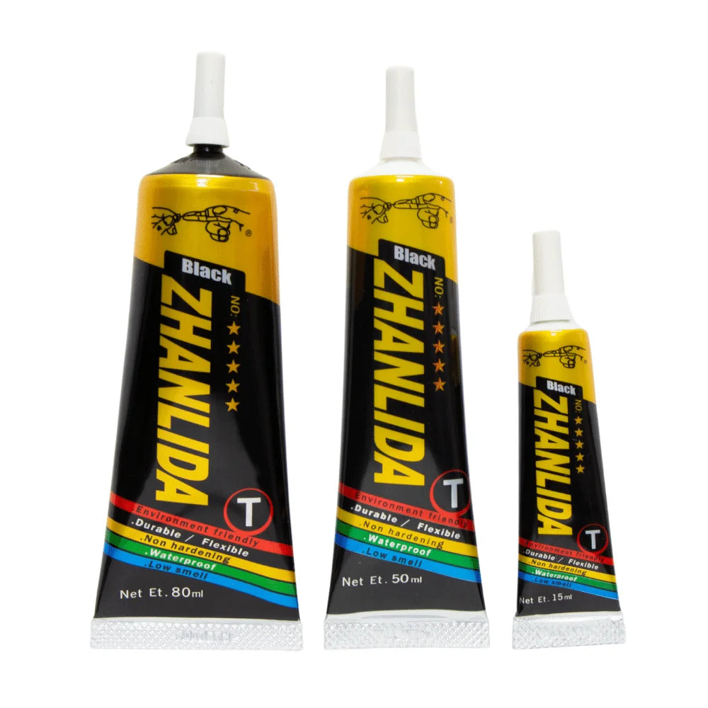 15ML/50ML/80ML Zhanlida T Hard Black Contact Glue Universal Diy Cellphone Repair Leaks Light Glue