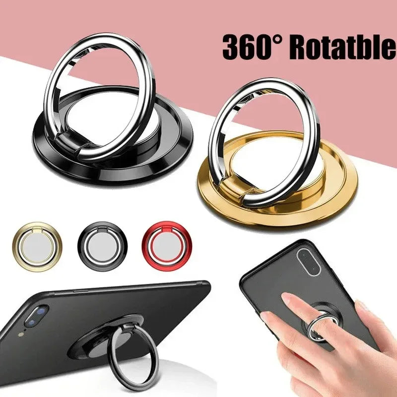 360° Rotating Finger Ring Holder Stand for Mobile Phones – Universal Magnetic Mount Compatible