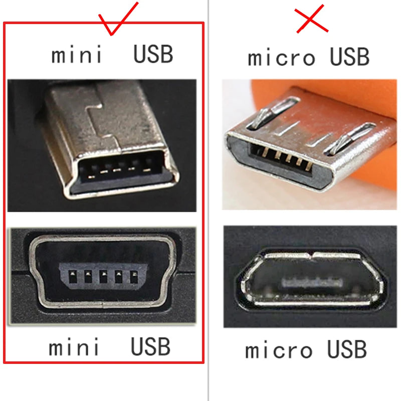 MINI USB 5 Pin Male to Female Data Sync Charger Extension Cable Applicable to GPS Navigator