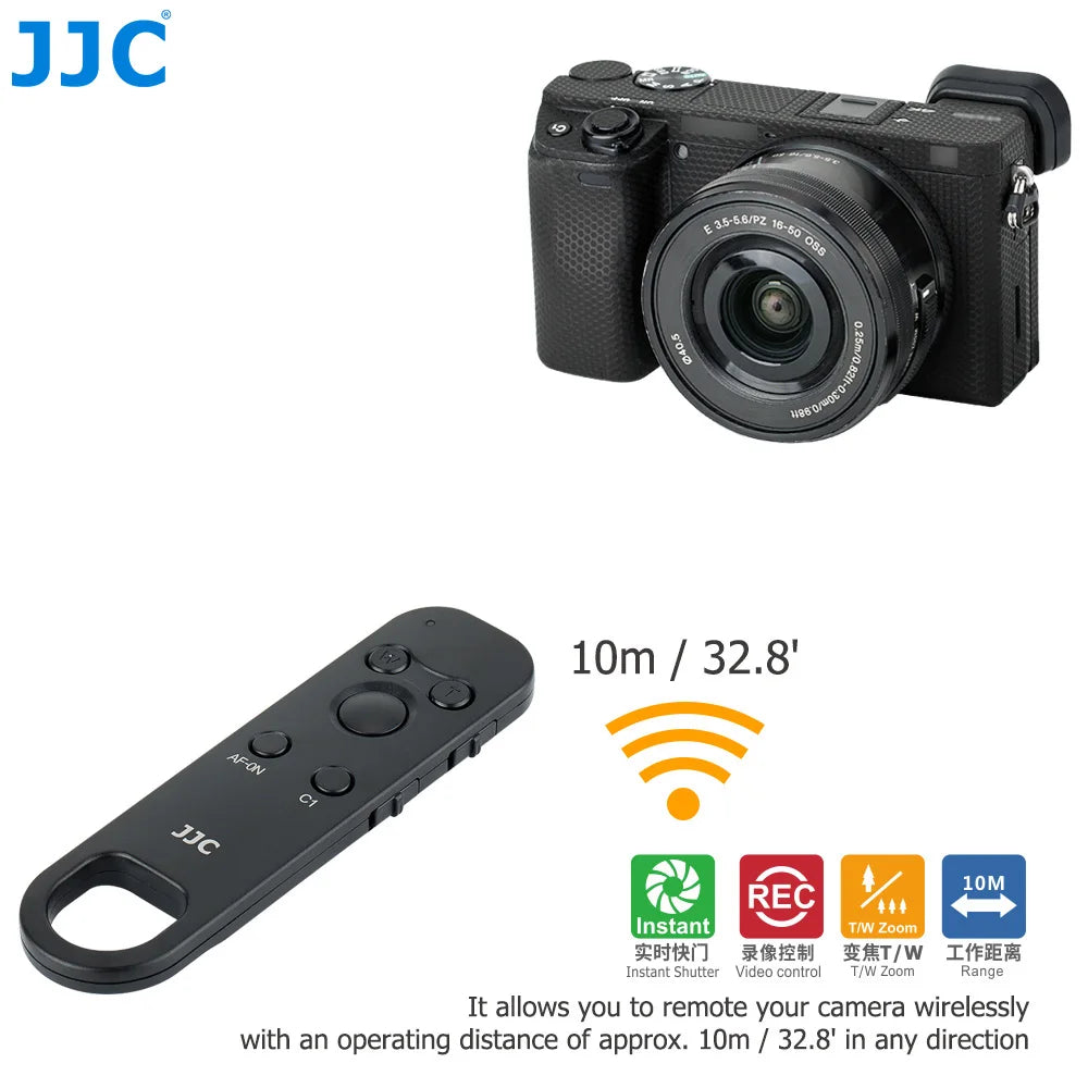 JJC Wireless Bluetooth Remote for Sony ZV-E1, ZV-E10, A7R V, A7 IV, A7 III, FX30, A7CR, and More