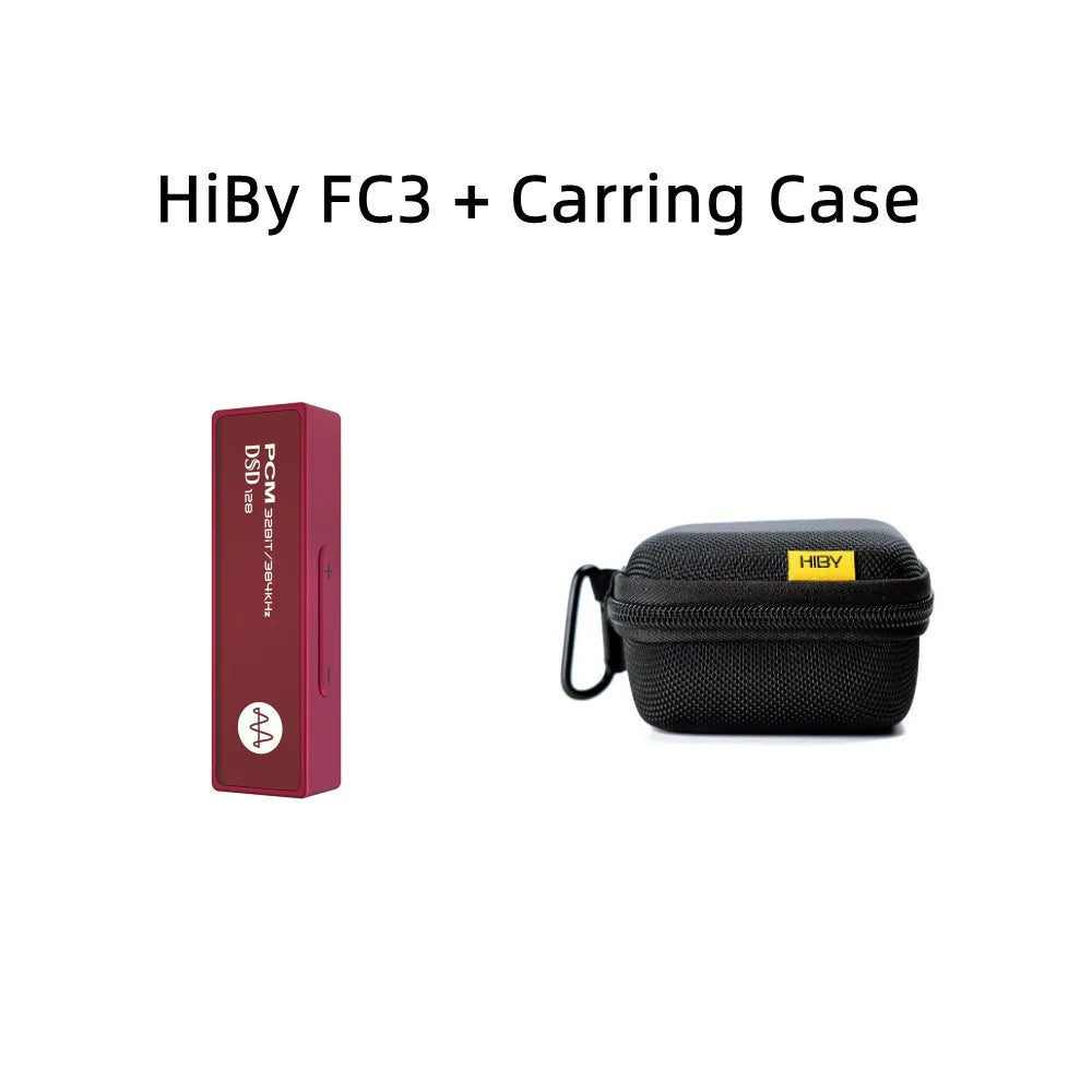 HiBy FC3 Portable MQA 4X USB DAC Headphone Amp DSD128 3.5mm HiFi Audio Decoder Android iOS Mac Win10