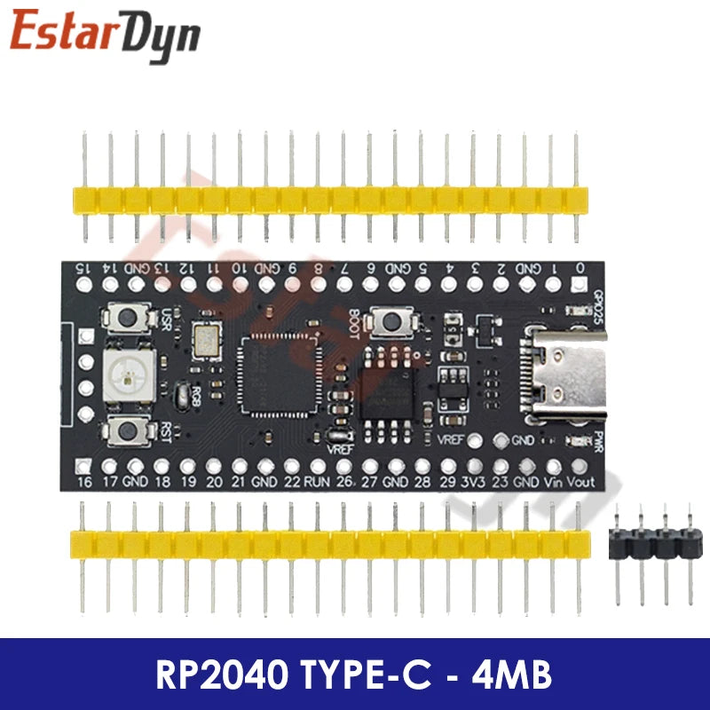 Raspberry Pi Pico Board RP2040 Dual-Core Microcontroller High-Performance Cortex-M0+ Processor