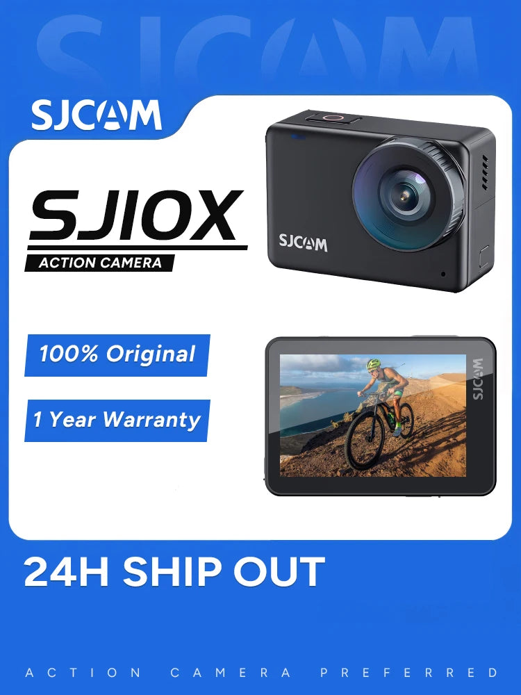 SJCAM SJ10X Waterproof Action Cam 4K Touch Screen Anti-Shake Multifunctional Outdoor Sport Video Cam