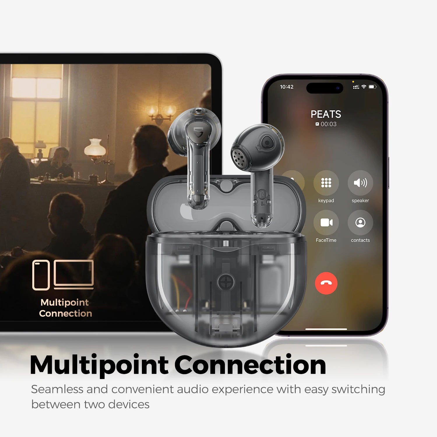 SOUNDPEATS Air4 Wireless Earbuds – ANC, Snapdragon Sound, aptX Lossless & Multipoint Connection