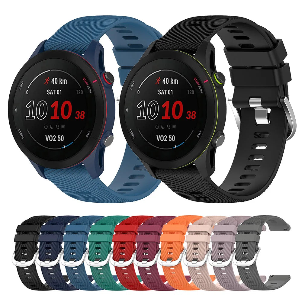 Silicone Strap for Garmin Forerunner, Venu, Vivoactive & More – Adjustable & Comfortable