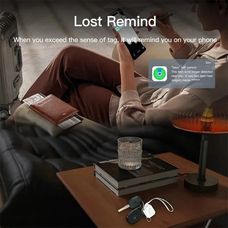 Smart GPS Tracker with Apple Find My App - Anti-Lost Reminder Device for Keys, Pets, Kids & More