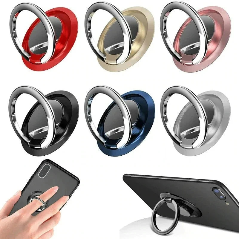 360° Rotating Finger Ring Holder Stand for Mobile Phones – Universal Magnetic Mount Compatible