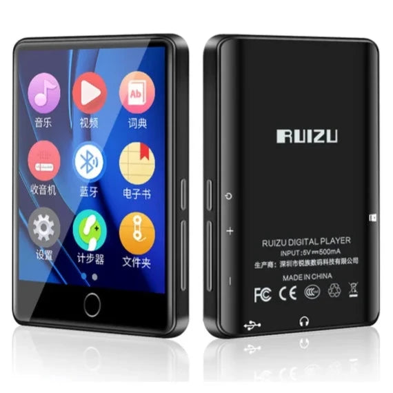 RUIZU M7 Metal Bluetooth 5.0 MP3 Music Player Built-in Speaker 2.8 Inch Full Touch Screen