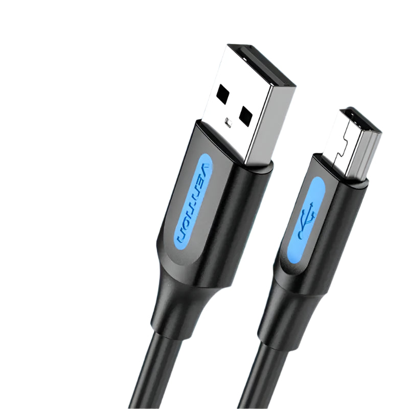 Vention Mini USB 2.0 to USB Fast Data Charger Cable for MP3, MP4, GPS, Digital Camera, HDD