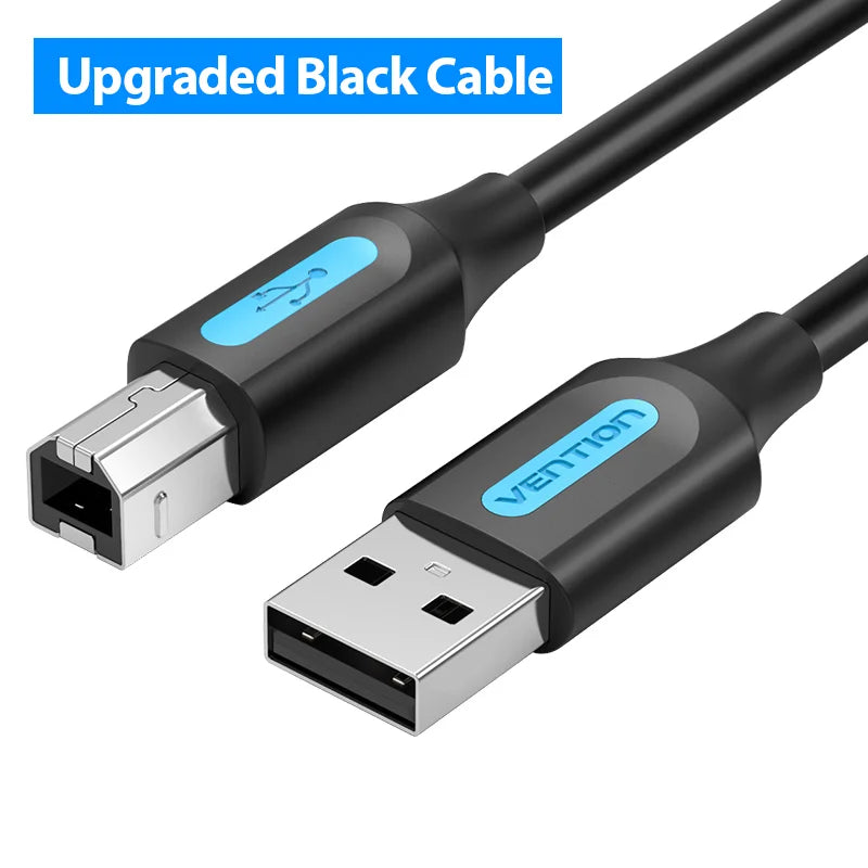 Vention USB Printer Cable USB 3.0 & 2.0 Type A to B for Canon, Epson, Label Printers, DACs, ZJiang