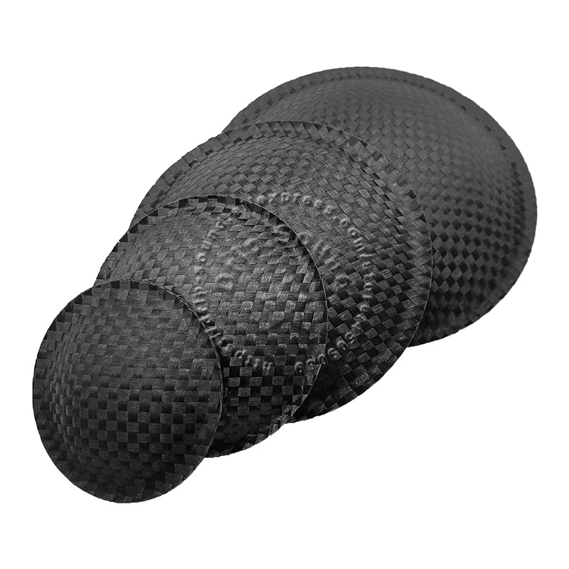 2pcs 35/43/55/65/94/105/115mm Speaker Carbon Fiber Dust Cap Bass Subwoofer Dustproof Dome Cone Cover