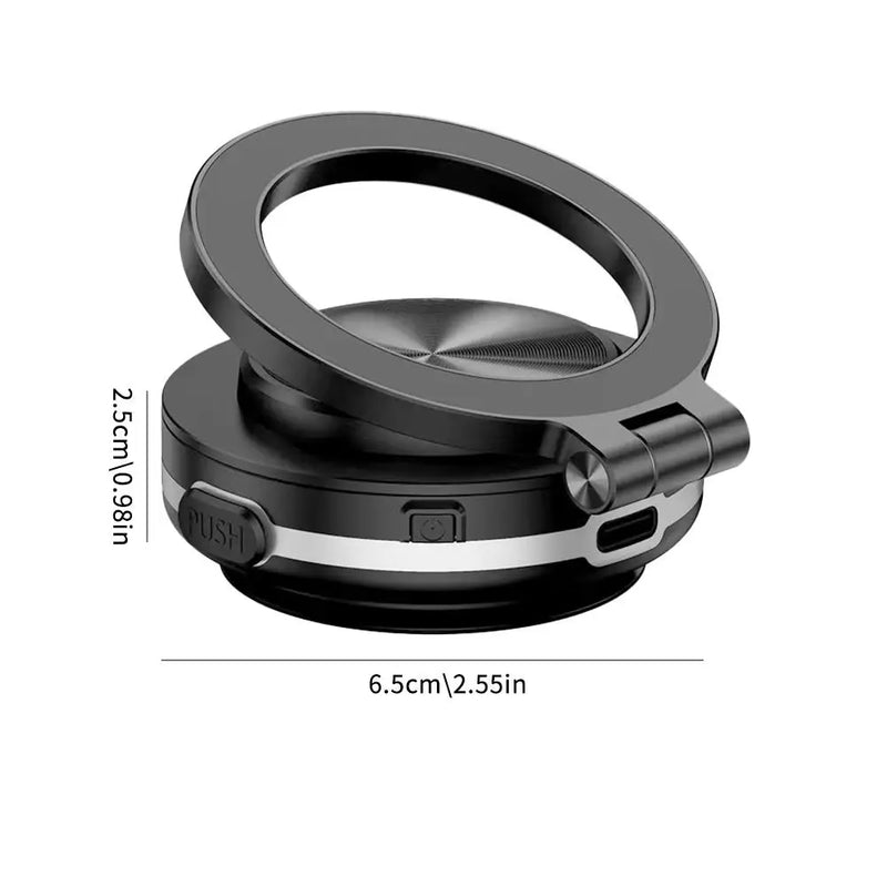 Vacuum Magnetic Suction Cup Phone Holder 360° Swivel Stand for Magsafe Electric Adjustable Mount