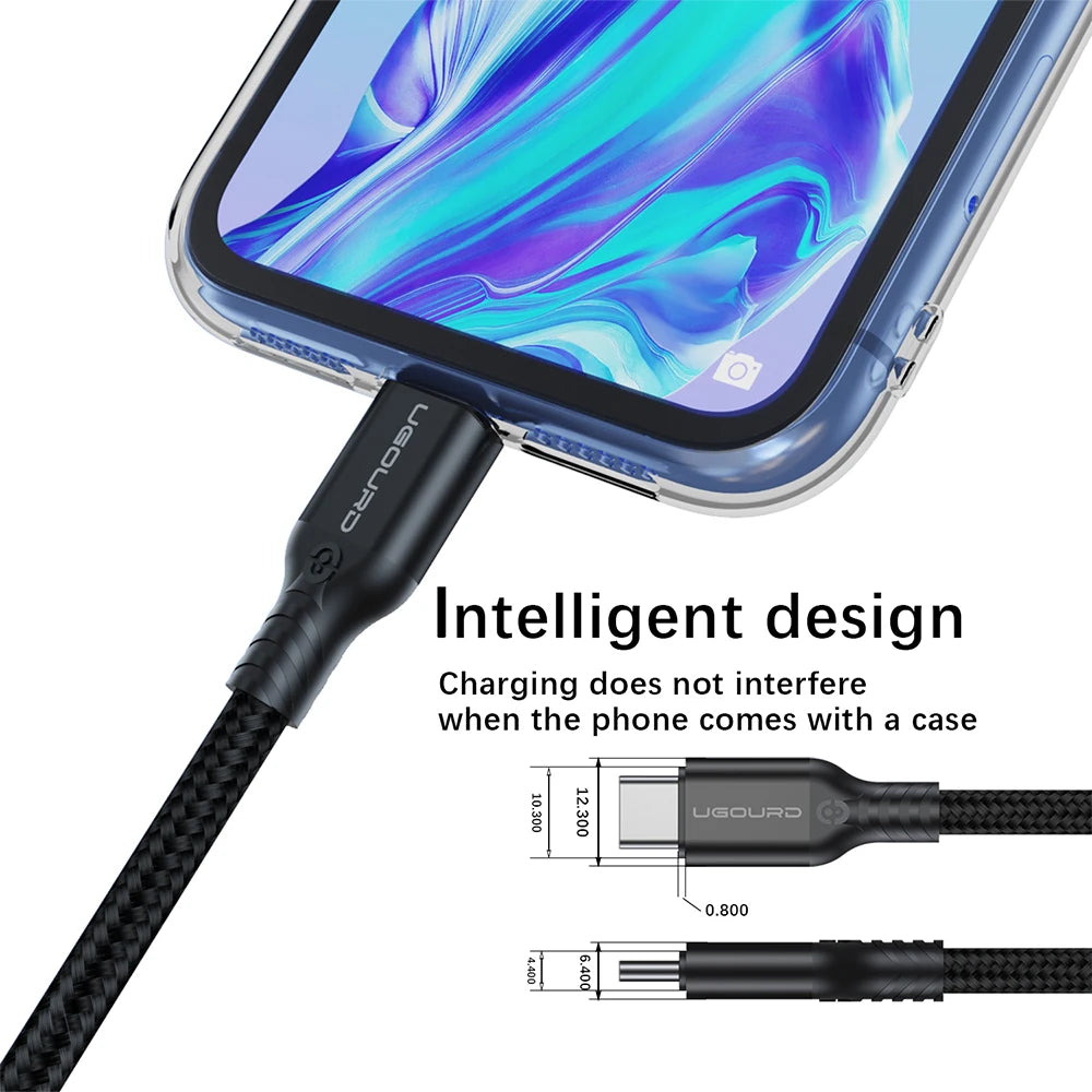 UGOURD 20Gbps USB-C Cable – USB3.2 Gen2x2, 240W Fast Charging, 4K Video Output