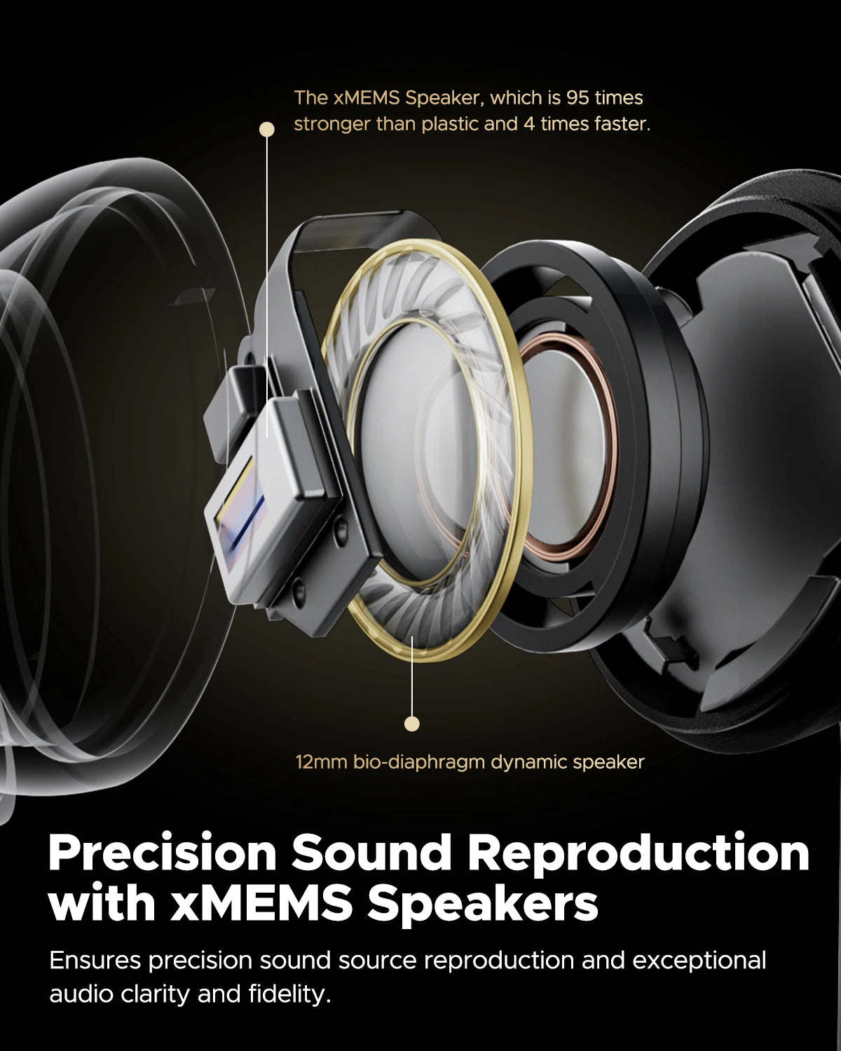 SOUNDPEATS CAPSULE3 PRO+ ANC Wireless Earbuds – Hi-Res Audio, LDAC, xMEMS, 43H Battery