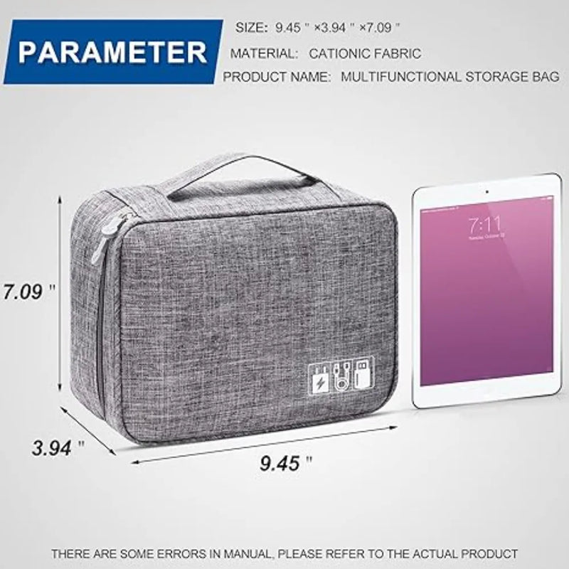 Multifunction Waterproof Storage Bag | Electronics & Makeup Organizer for Travel