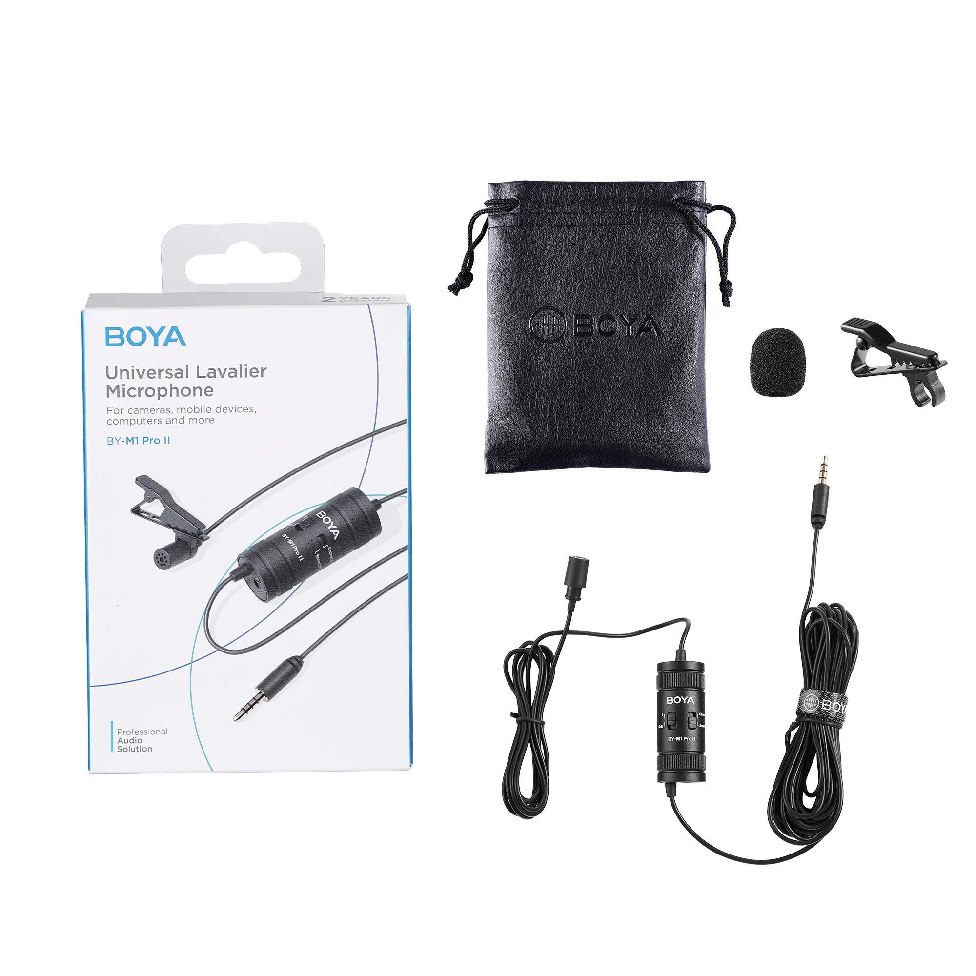 BOYA 3.5mm Lavalier Lapel Microphone for Mobile Phone. PC Laptop. Camera & Wired Microfon