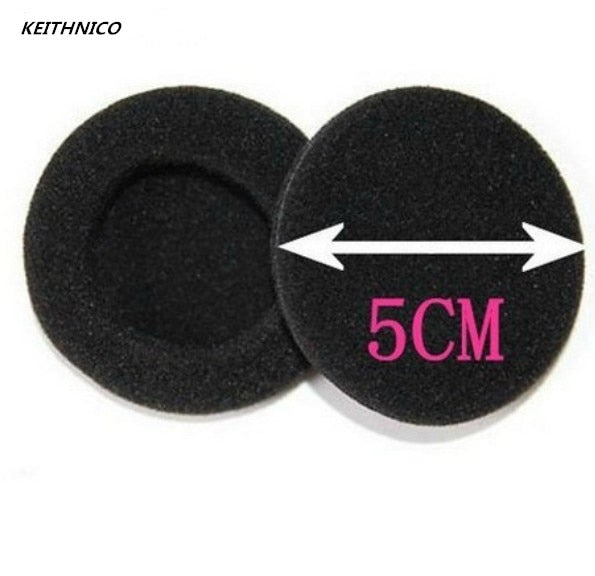 10Pcs 2" 50mm Foam Ear Tips Bud Headphone Earpads Replacement Sponge Covers Headset Earphone MP3 MP4