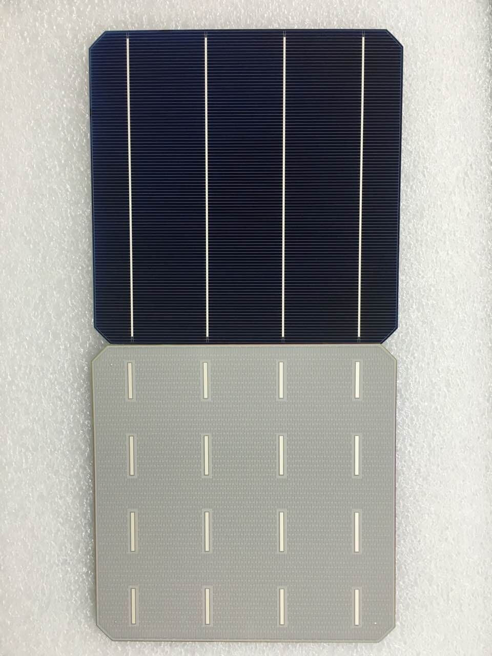 10Pcs 5W 0.5V 20.4% Effciency Grade A 156 * 156MM Photovoltaic Mono Monocrystalline Silicon Solar