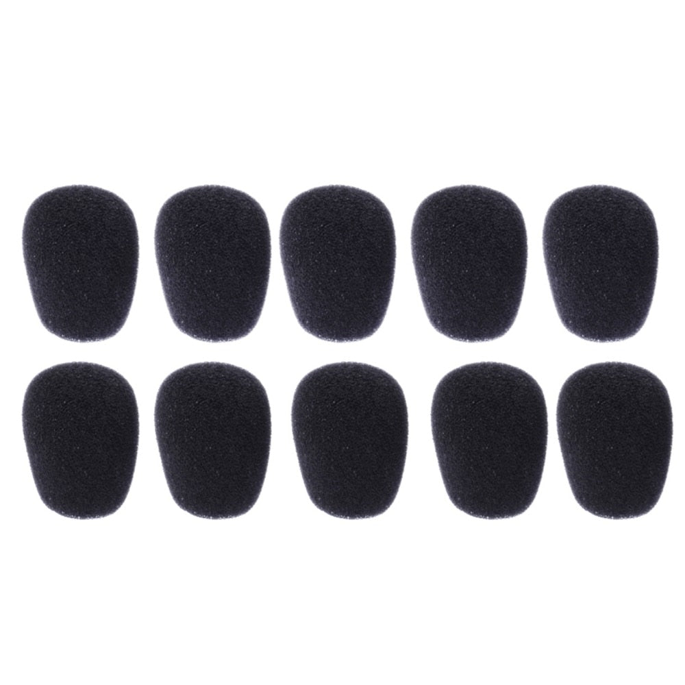 10Pcs Mini Microphone Cover Headset Replacement Foam Microphone Cover Mic Cover Windshield Headset