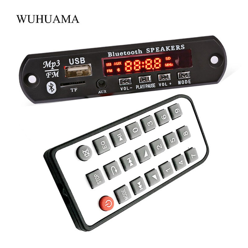 12V 2.0 Channel Bluetooth Amplifier Board Stereo 15W*2 MP3 Decoder Support FM APE MP3 WAV WMA USB