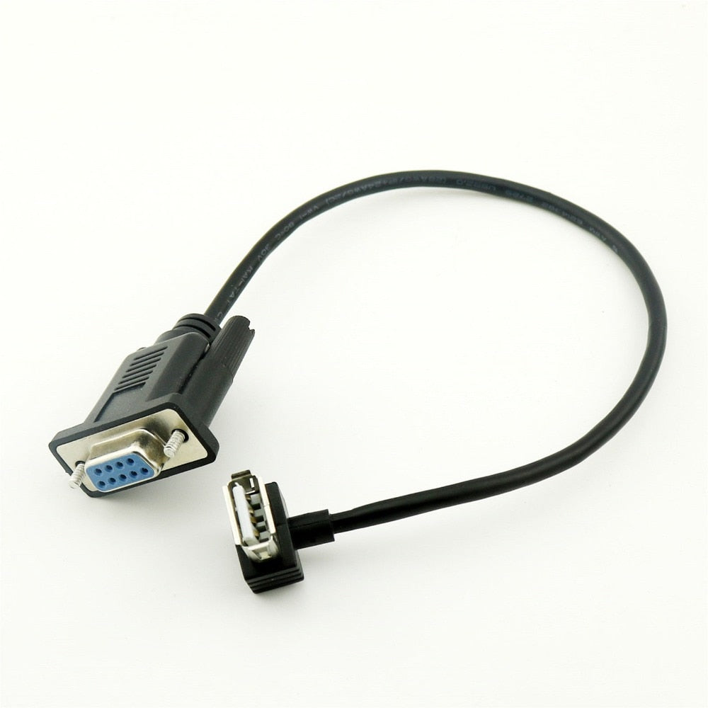 1pcs RS232 DB9 Female to USB 2.0 A Female Serial Cable Adapter Converter 8" Inch 25cm