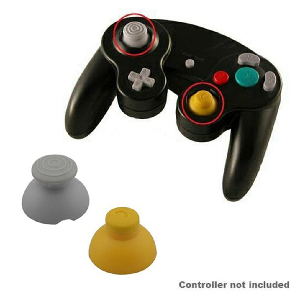 1pcs Right +1pcs Left Analog Thumbsticks Grips Thumb Joystick Cap for NGC gamecube controller