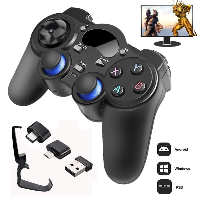 2.4 G Controller Gamepad Android Wireless Joystick Joypad with OTG Converter For PS3/Smart Phone For