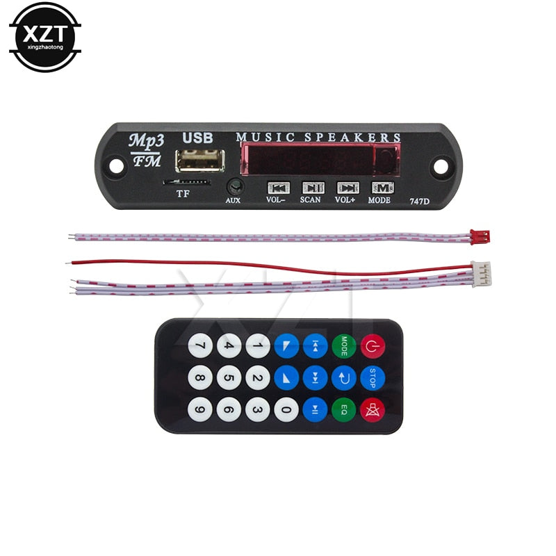 2017 Newest DC 5V 12V Micro USB Power Supply TF Radio MP3 Decoder Board 5V Audio Module for Car