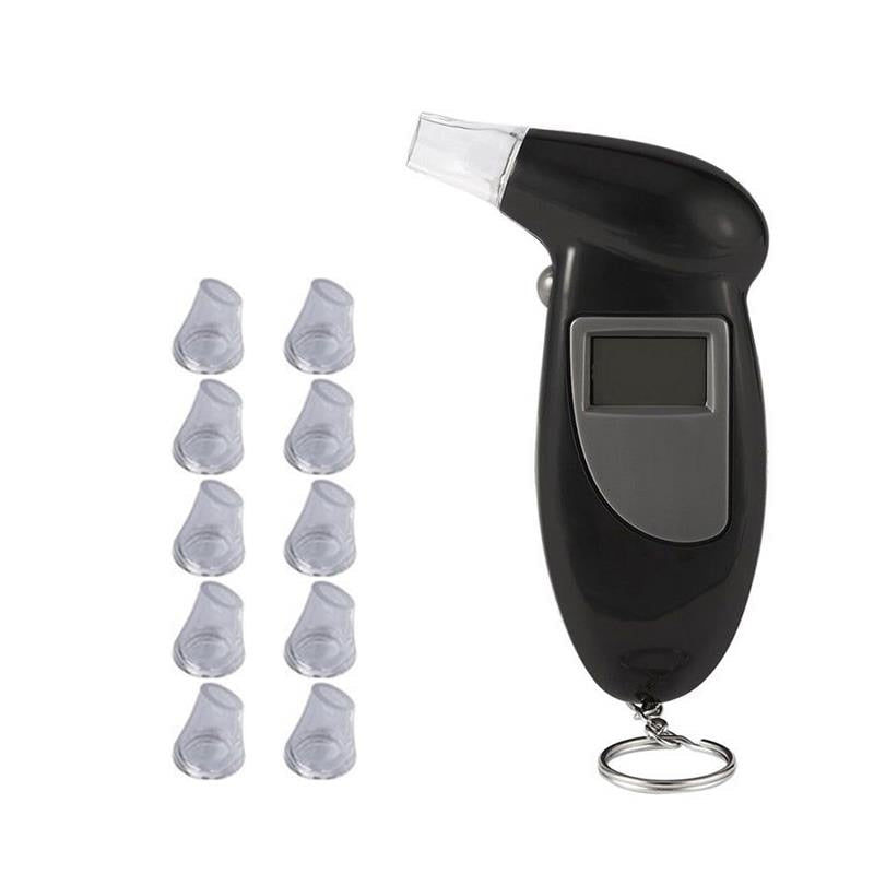 Alcohol Breath Tester Breathalyzer Analyzer Detector Test Keychain Breathalizer Breathalyser Device