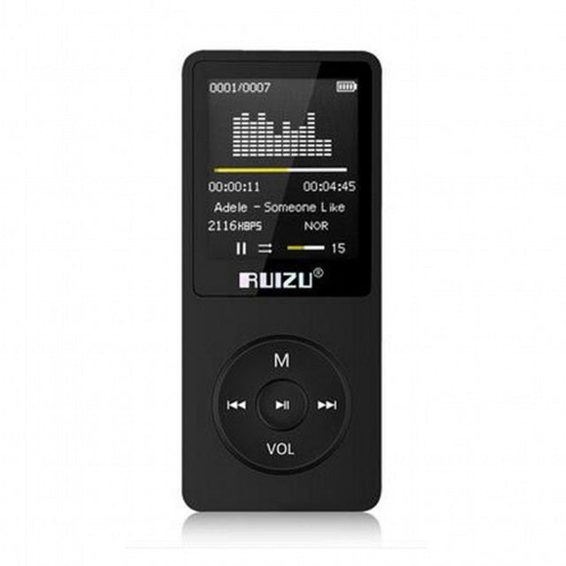 X02 HiFi MP3 Music Player 16GB Sport MP3 Player with 1.8 Inch Screen Support FM Radio and Recorder