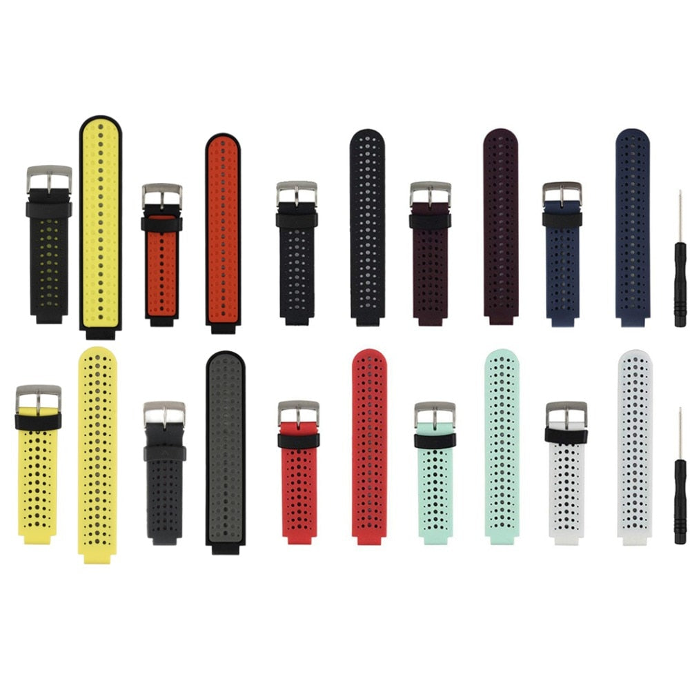 Silicone Replacement Watch Band for Garmin Forerunner 230 / 235/235Lite / 220 / 620 / 630