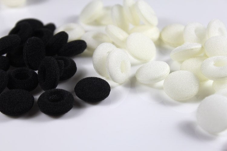 25pairs 50pcs 18mm Foam Earbud earphone earbuds Tips Headphone Ear pads cushion Replacement Sponge