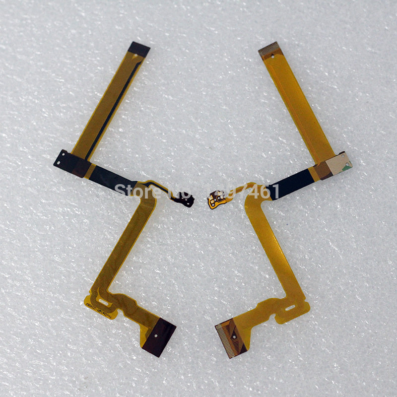 2PCS LCD hinge rotate shaft Flex Cable for Panasonic SDR-S70 SDR-H100 SDR-H101 S70 H100 H101 T55