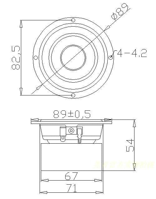 2PCS/LOT Audio Labs 3'' Full Range frequency Speaker 3 inch unit tweeter Medium and bass driver