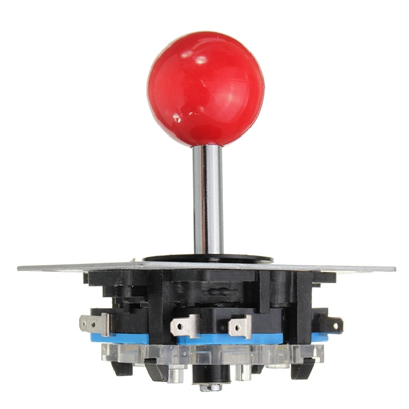 2pcs Arcade joystick DIY Joystick Red Ball 4/8 Way Joystick Fighting Stick Parts for Game Arcade