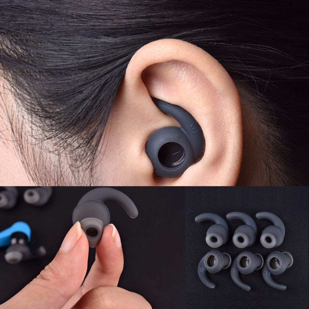 3 Pairs S/M/L Silicone Earbuds Cover with Ear Hook for JBL Sports Headset