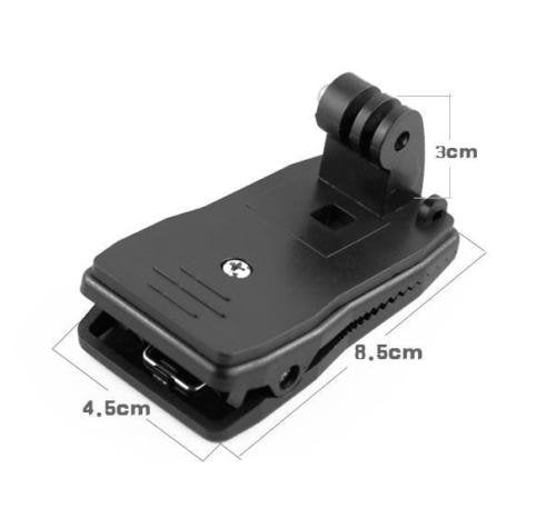 360 degree Quick Clip Mount for Sony RX0 X3000 X1000 AS300 AS200 AS100 AS50 AS30 AS20 AS15 AS10