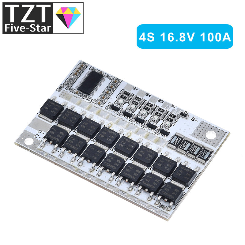 3s/4s/5s Bms 12v 16.8v 21v 3.7v 100a Li-ion Lmo Ternary Lithium Battery Protection Circuit Board