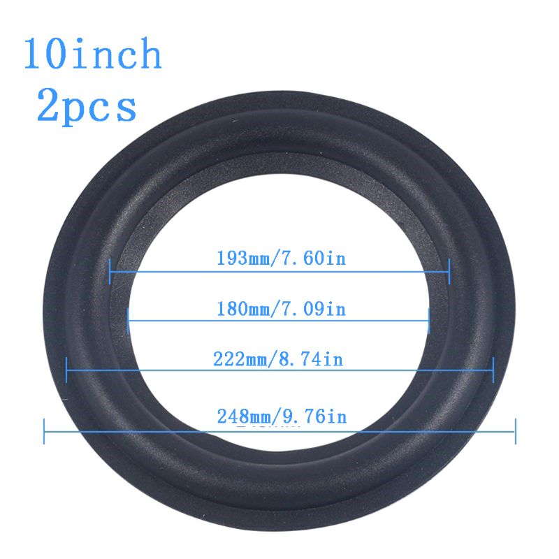 Elastic Rubber Ring Speaker Surround Repair Foam Woofer Edge (2pcs)